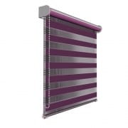 VICTORIA M Doppelrollo / Duo Rollo 110 x 175cm, aubergine