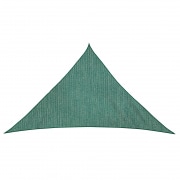 Sonnensegel - HDPE / atmungsaktiv | 7,0 x 5,0 x 5,0 m, rechtwinklig-dreieckig, grün Sonnensegel - HDPE / atmungsaktiv | 7,0 x 5,0 x 5,0 m, rechtwinklig-dreieckig, grün