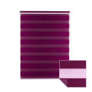 VICTORIA M Klemmfix Doppelrollo / Duo Rollo 55 x 150cm, aubergine