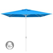 Produkt interpara Sonnenschirm | 3 x 3 m, quadratisch, blau | Gestell, weiß  interpara Sonnenschirm | 3 x 3 m, quadratisch, blau | Gestell, weiß