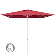 Produkt interpara Sonnenschirm | 3 x 3 m, quadratisch, bordeaux | Gestell, weiß  interpara Sonnenschirm | 3 x 3 m, quadratisch, bordeaux | Gestell, weiß