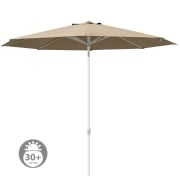 Produkt interpara Sonnenschirm | 3,5 m, rund, creme | Gestell, weiß  interpara Sonnenschirm | 3,5 m, rund, creme | Gestell, weiß