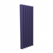 VICTORIA M Vertikaljalousie-Lamellen Isabella - I-Form, leicht lichtdurchlässig - 8,9 x 250cm, blau | 6er Pack
