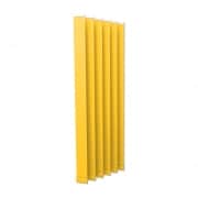 VICTORIA M Vertikaljalousie-Lamellen Isabella - I-Form, leicht lichtdurchlässig - 8,9 x 250cm, gelb | 6er Pack