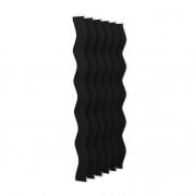 VICTORIA M Vertikaljalousie-Lamellen Scarlett - S-Form, verdunkelnd - 8,9 x 250cm, schwarz | 6er Pack