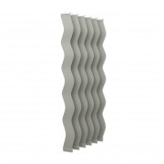 VICTORIA M Vertikaljalousie-Lamellen Scarlett - S-Form, leicht lichtdurchlässig - 8,9 x 250cm, silber | 6er Pack