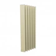VICTORIA M Vertikaljalousie-Lamellen Isabella - I-Form, verdunkelnd - 12,7 x 250cm, beige | 6er Pack