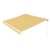 Gelenkarmmarkise Easy | 2,5 x 2 m / Stoff: Block, gelb-weiß Gelenkarmmarkise Easy | 2,5 x 2 m / Stoff: Block, gelb-weiß