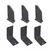 Dachsparrenhalter-Set mit Deckenwinkel für Kassettenmarkise Line | anthrazit, 3er Set Dachsparrenhalter-Set mit Deckenwinkel für Kassettenmarkise Line | anthrazit, 3er Set