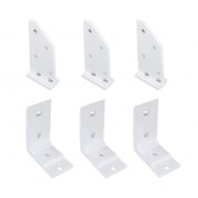 Dachsparrenhalter-Set mit Deckenwinkel für Kassettenmarkise Line | weiß, 3 Stück Dachsparrenhalter-Set mit Deckenwinkel für Kassettenmarkise Line | weiß, 3 Stück