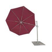 paramondo parapenda Ampelschirm Plus | 3,5 m, rund, bordeaux | Gestell inkl. Standkreuz, silber