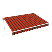 Produkt Gelenkarmmarkise Basic 2000 | 4 x 3 m / Gestell: weiß / Stoff: Multi, rot-schwarz  Gelenkarmmarkise Basic 2000 | 4 x 3 m / Gestell: weiß / Stoff: Multi, rot-schwarz
