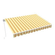 Produkt Gelenkarmmarkise Basic 2000 | 3 x 2,5 m / Gestell: weiß / Stoff: Multi, sand-orange  Gelenkarmmarkise Basic 2000 | 3 x 2,5 m / Gestell: weiß / Stoff: Multi, sand-orange