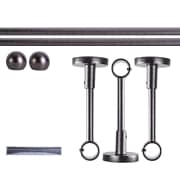 Produkt Gardinenstange Set | 1-läufig, ⌀ 19 mm, 320 cm, anthrazit + Decke, Kugel-Ball  Gardinenstange Set | 1-läufig, ⌀ 19 mm, 320 cm, anthrazit + Decke, Kugel-Ball