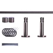 Produkt Gardinenstange Set | 1-läufig, ⌀ 19 mm, 160 cm, anthrazit + Wand, Kappe, Ring Gardinenstange Set | 1-läufig, ⌀ 19 mm, 160 cm, anthrazit + Wand, Kappe, Ring