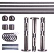 Produkt Gardinenstange Set | 2-läufig, ⌀ 19 mm, 280 cm, anthrazit + Wand, Kugel-Ball, Ring Gardinenstange Set | 2-läufig, ⌀ 19 mm, 280 cm, anthrazit + Wand, Kugel-Ball, Ring