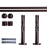 Produkt Gardinenstange Set | 2-läufig, ⌀ 19 mm, 200 cm, rot-bronze + Wand, Kugel-Ball  Gardinenstange Set | 2-läufig, ⌀ 19 mm, 200 cm, rot-bronze + Wand, Kugel-Ball