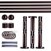 Produkt Gardinenstange Set | 2-läufig, ⌀ 19 mm, 320 cm, rot-bronze + Wand, Kugel-Ball, Ring Gardinenstange Set | 2-läufig, ⌀ 19 mm, 320 cm, rot-bronze + Wand, Kugel-Ball, Ring