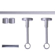 Produkt Gardinenstange Set | 1-läufig, ⌀ 19 mm, 120 cm, silber + Decke, Kappe  Gardinenstange Set | 1-läufig, ⌀ 19 mm, 120 cm, silber + Decke, Kappe