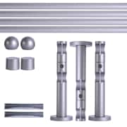 Produkt Gardinenstange Set | 2-läufig, ⌀ 19 mm, 320 cm, silber + Wand, Kugel-Ball  Gardinenstange Set | 2-läufig, ⌀ 19 mm, 320 cm, silber + Wand, Kugel-Ball