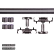 Produkt Gardinenstange Set Innenlauf | 1-läufig, ⌀ 19 mm, 360 cm, anthrazit + Decke, Kappe  Gardinenstange Set Innenlauf | 1-läufig, ⌀ 19 mm, 360 cm, anthrazit + Decke, Kappe