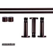Produkt Gardinenstange Set Innenlauf | 1-läufig, ⌀ 19 mm, 280 cm, rot-bronze + Wand, Kappe  Gardinenstange Set Innenlauf | 1-läufig, ⌀ 19 mm, 280 cm, rot-bronze + Wand, Kappe