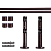 Produkt Gardinenstange Set Innenlauf | 2-läufig, ⌀ 19 mm, 200 cm, rot-bronze + Wand, Kappe  Gardinenstange Set Innenlauf | 2-läufig, ⌀ 19 mm, 200 cm, rot-bronze + Wand, Kappe