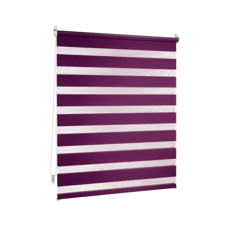 VICTORIA M Klemmfix Doppelrollo / Duo Rollo | 45 x 150 cm, aubergine