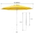 paramondo interpara Sonnenschirm | 3,5 m, rund, gelb | Gestell, weiß