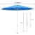 paramondo interpara Sonnenschirm | 3,5 m, rund, blau | Gestell, weiß