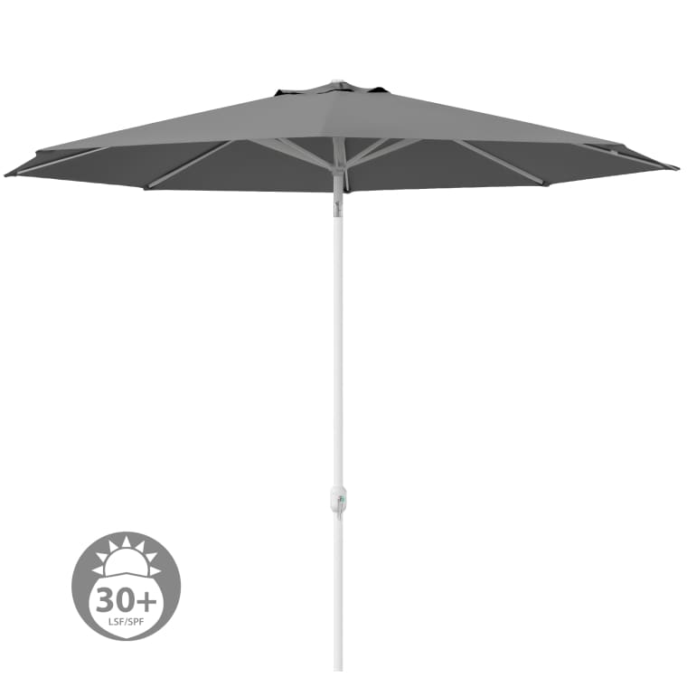 paramondo interpara Sonnenschirm | 3,5 m, rund, grau | Gestell, weiß