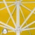 paramondo interpara Sonnenschirm | 3 x 3 m, quadratisch, gelb | Gestell, weiß