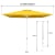 paramondo interpara Sonnenschirm | 3 x 3 m, quadratisch, gelb | Gestell, weiß