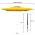 paramondo interpara Sonnenschirm | 3 x 3 m, quadratisch, gelb | Gestell, anthrazit