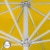 paramondo interpara Sonnenschirm | 3 x 3 m, quadratisch, gelb | Gestell, silber