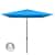 paramondo interpara Sonnenschirm | 3 x 3 m, quadratisch, blau | Gestell, anthrazit