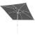 paramondo interpara Sonnenschirm | 3 x 3 m, quadratisch, grau | Gestell, weiß