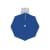 paramondo parapenda Ampelschirm | 3,5 m, rund, blau | Gestell inkl. Standkreuz, anthrazit