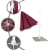 paramondo parapenda Ampelschirm | 4 x 3 m, rechteckig, creme | Gestell inkl. Standkreuz, weiß