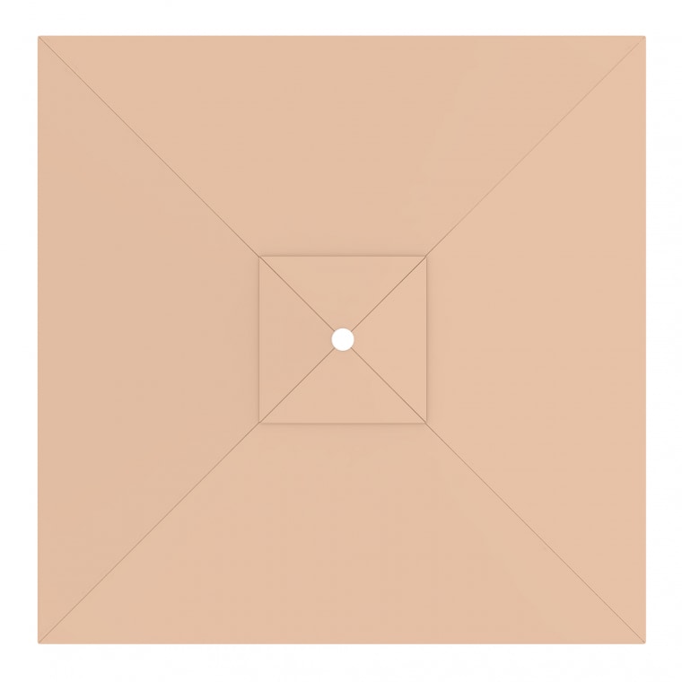 paramondo Sonnenschirm Bespannung für interpara Sonnenschirm | 3 x 3 m, quadratisch, creme