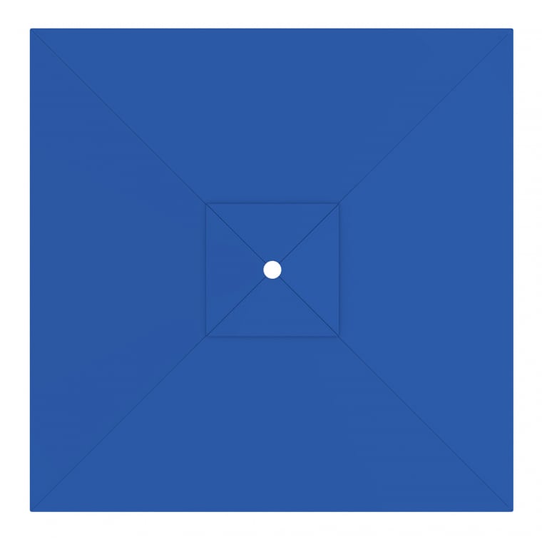 paramondo Sonnenschirm Bespannung für interpara Sonnenschirm | 3 x 3 m / quadratisch / blau