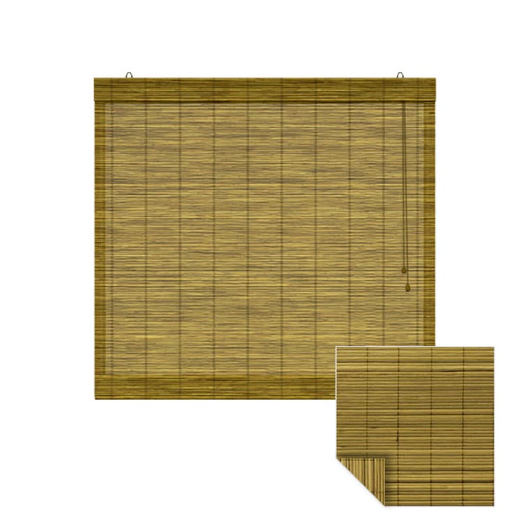 VICTORIA M Bambus-Raffrollo | Klemmfix / 80 x 160 cm, braun