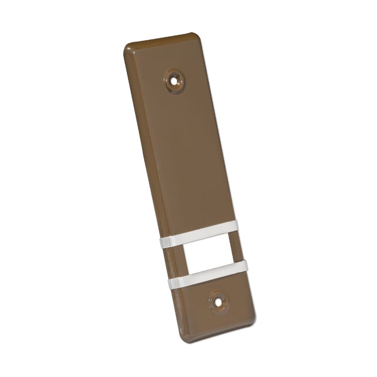 JAROLIFT Design Abdeckplatte für Gurtwickler | Aluminium / LA: 185mm / braun