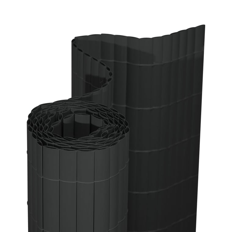 JAROLIFT Premium PVC Sichtschutzmatte | 90 x 500 cm, grau
