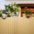 JAROLIFT Premium PVC Sichtschutzmatte | 80 x 600 cm (2-teilig), bambus