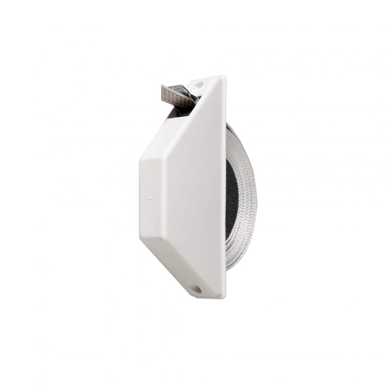 JAROLIFT Mini Halbeinlaß-Gurtwickler | weiß / inkl. 5 m Gurt