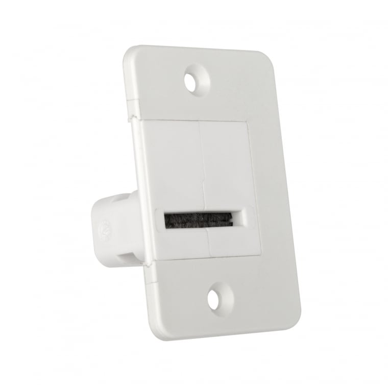 DiHa ESM Rollladen Verschlussdeckel-Gurtführung | für 23 mm Gurtband / gerade & 90° gedreht / 3er Pack
