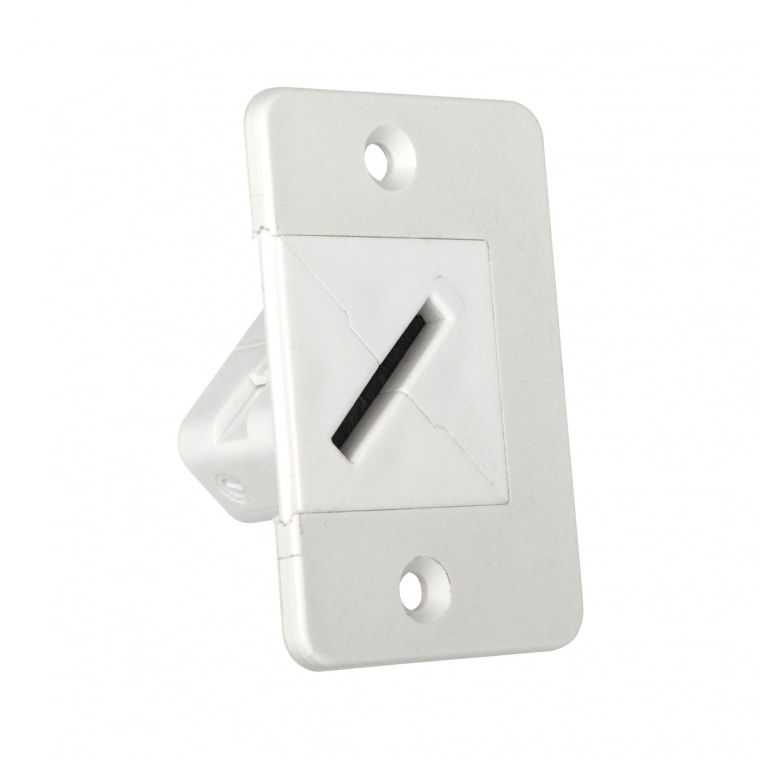 DiHa ESM Rollladen Verschlussdeckel-Gurtführung | für 23 mm Gurtband / 45° gedreht / 15er Pack