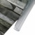 JAROLIFT PVC Sichtschutzstreifen | 19 cm x 40 m, inkl. 25 Befestigungsclips, Schiefer-Design
