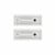 JAROLIFT Verschlusskappe für Rollladen-Führungsschienen PP 53 (53 x 22 mm) | weiß, 2 Stück